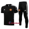 Manchester United Champions League Training Pelipaita Sarja 2022-23 Musta Valkoinen - Miesten